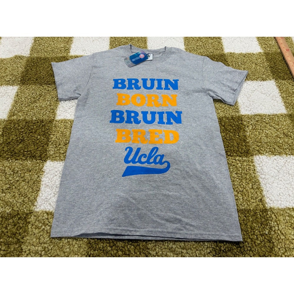 TLC UCLA Bruins T-Shirt Mens Small Gray Bruin Born Bruin Bred Collegiate NWT